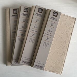 Pen + Gear Suede TN Notebooks | Lined, Beige Set of 4
